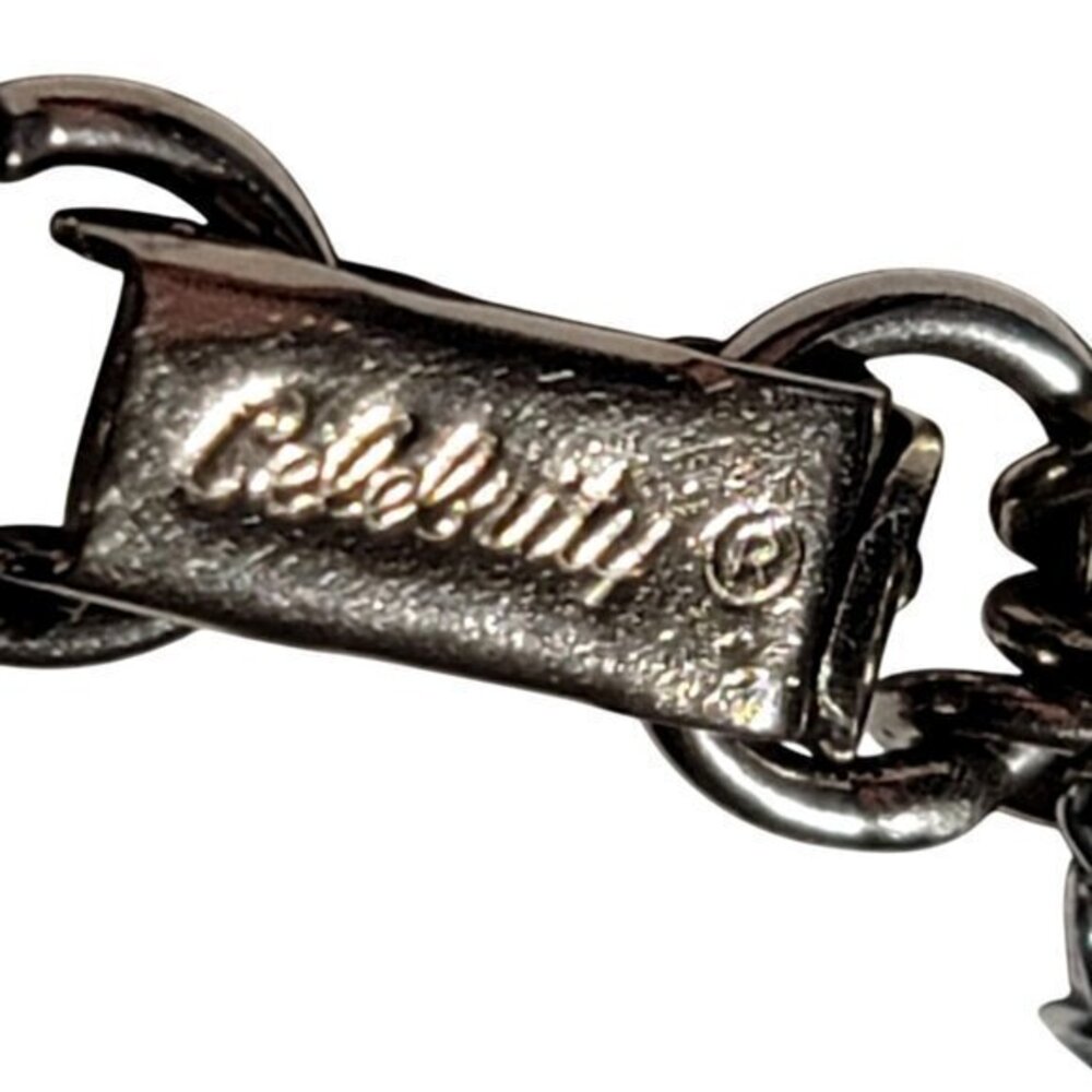 Vintage Celebrity Silver Tone Multi Chain Bracelet - Picture 6 of 8